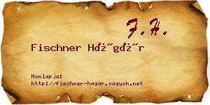 Fischner Hágár névjegykártya